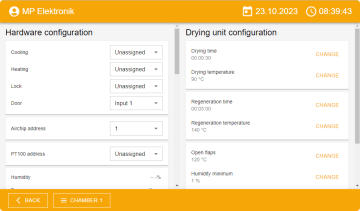 Chamber control unit with mini PC