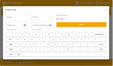 Chamber control unit with mini PC