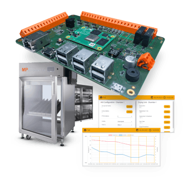 We developed dry cabinet unit with desktop application