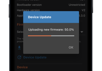 Remote firmware update.