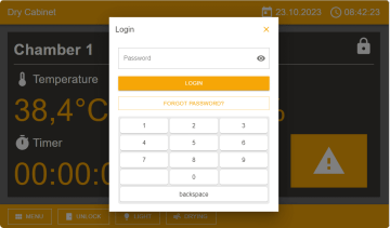 Chamber control unit with mini PC