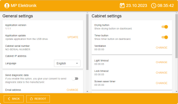 Chamber control unit with mini PC