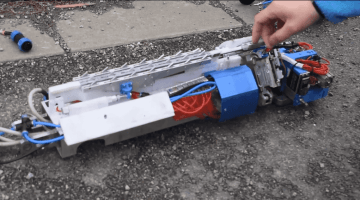 Robotische Verlegung von Glasfaserkabeln